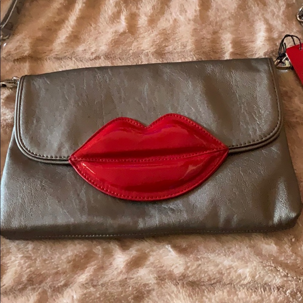 Gunmetal lip bag